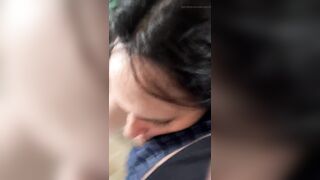 Sucking wet hair and very warm mouth Super SEXY GGMoon who bites his boy's dick