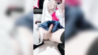Japanese Crossdresser masturbate in their erotic underwear♡♡【sissy ladyboy 男の娘 女装男子】