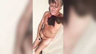 UltimateSlut SISSY BOY MASTURBATING ON NUDE BEACH