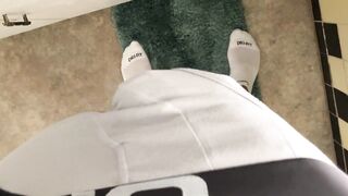 Spits all over his cock!