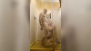 PAWG MILF Queen watches UCDK suck Daddy in the shower