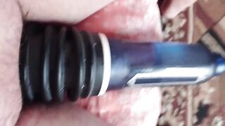 Pumping and training today my cute dick.