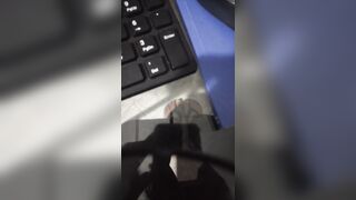 My feet trow the table Feet worship