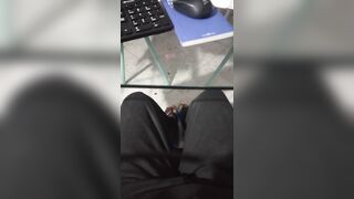 My feet trow the table Feet worship