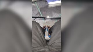 My feet trow the table Feet worship