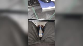 My feet trow the table Feet worship