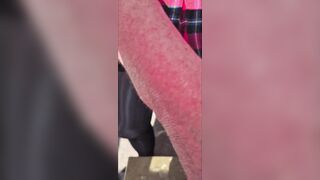 German crossdresser cums 3 Times