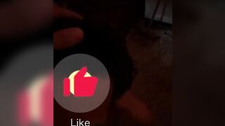 Black Twink giving bf blowjob