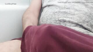Cum through my boxers and piss all over myself