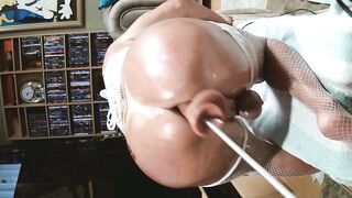 horny fucked in the ass by the machine clip 1