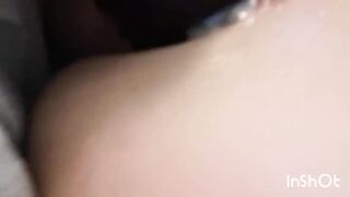Close up dildo anal
