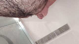 Playing in the hotel shower, busted my nut on the door