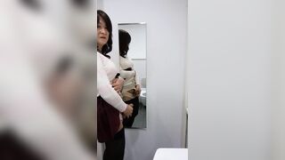 A Matured Crossdresser, Masturbated in a public toilet
